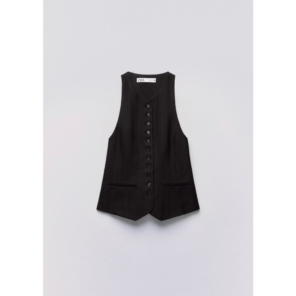 Zara BUTTONED VEST ZW LIMITED EDITION